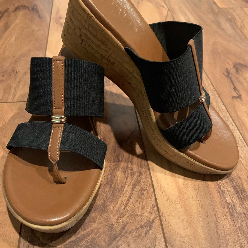 Italian Shoemakers Cork Wedge - size 8